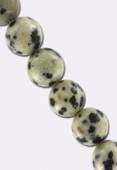 Jaspe dalmatien ronde 8 mm x6