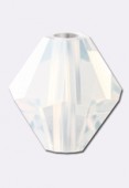  Preciosa Crystal Bicones Beads 4 mm White Opal x30