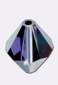 Preciosa Crystal Bicones Beads 4 mm Deep Tanzanite x30